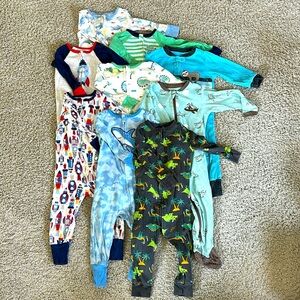 Bundle of 9 long sleeve PJs